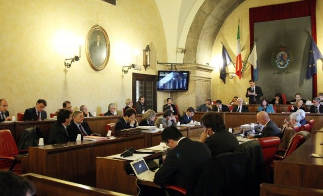 Aula consiliare Palazzo Loggia